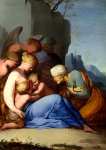 Lubin Baugin - The Holy Family with Saints and Angels